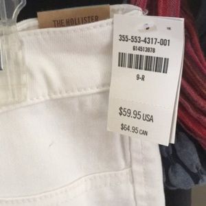 white hollister jeans